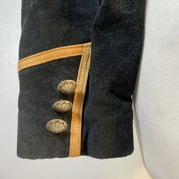 Phoenix Frontier sz S Black Suede Leather Jacket - Picture 9 of 13